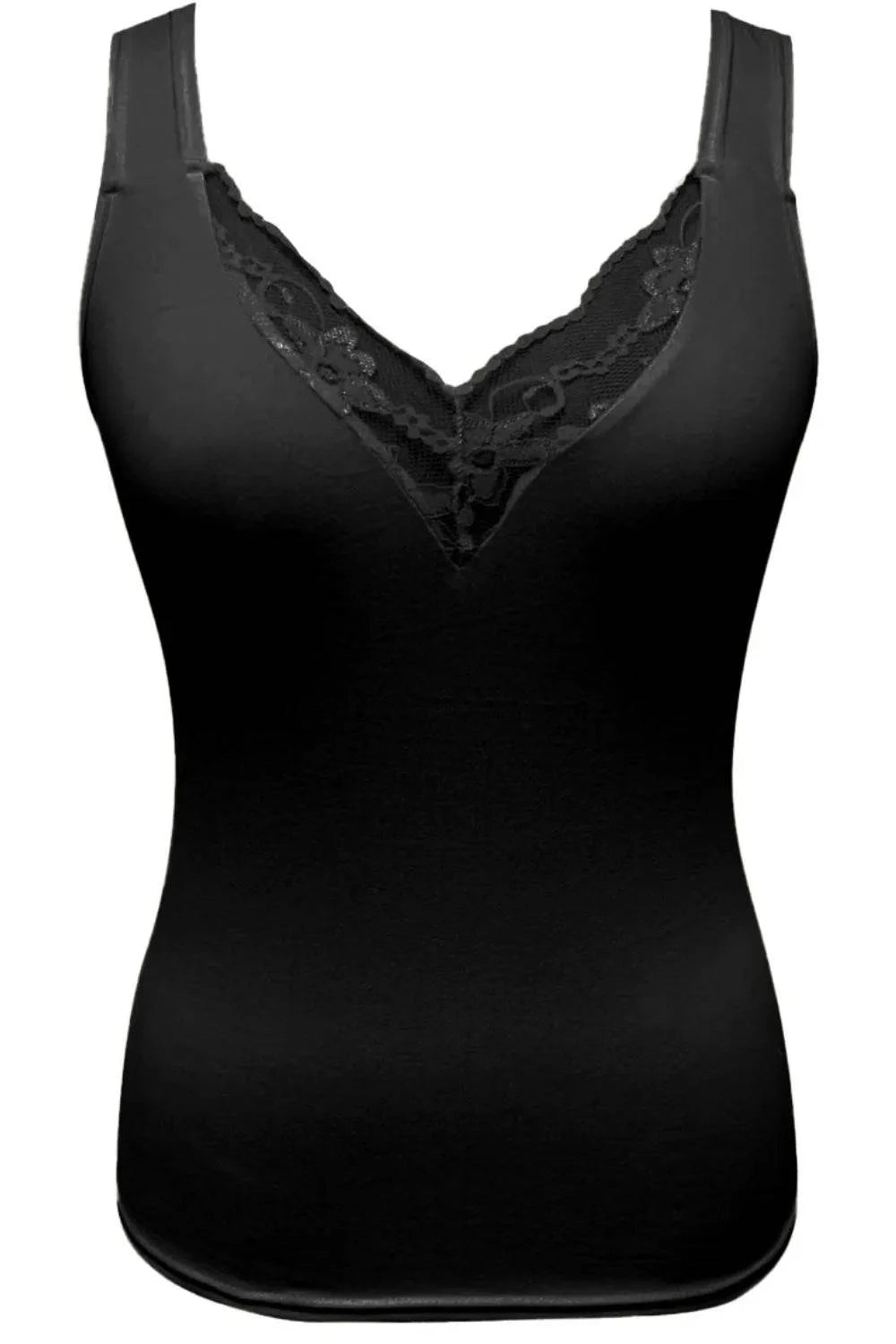 Full Size Lace Detail V-Neck Tank Plus Size | Minimalist Streetwear | Craftklart