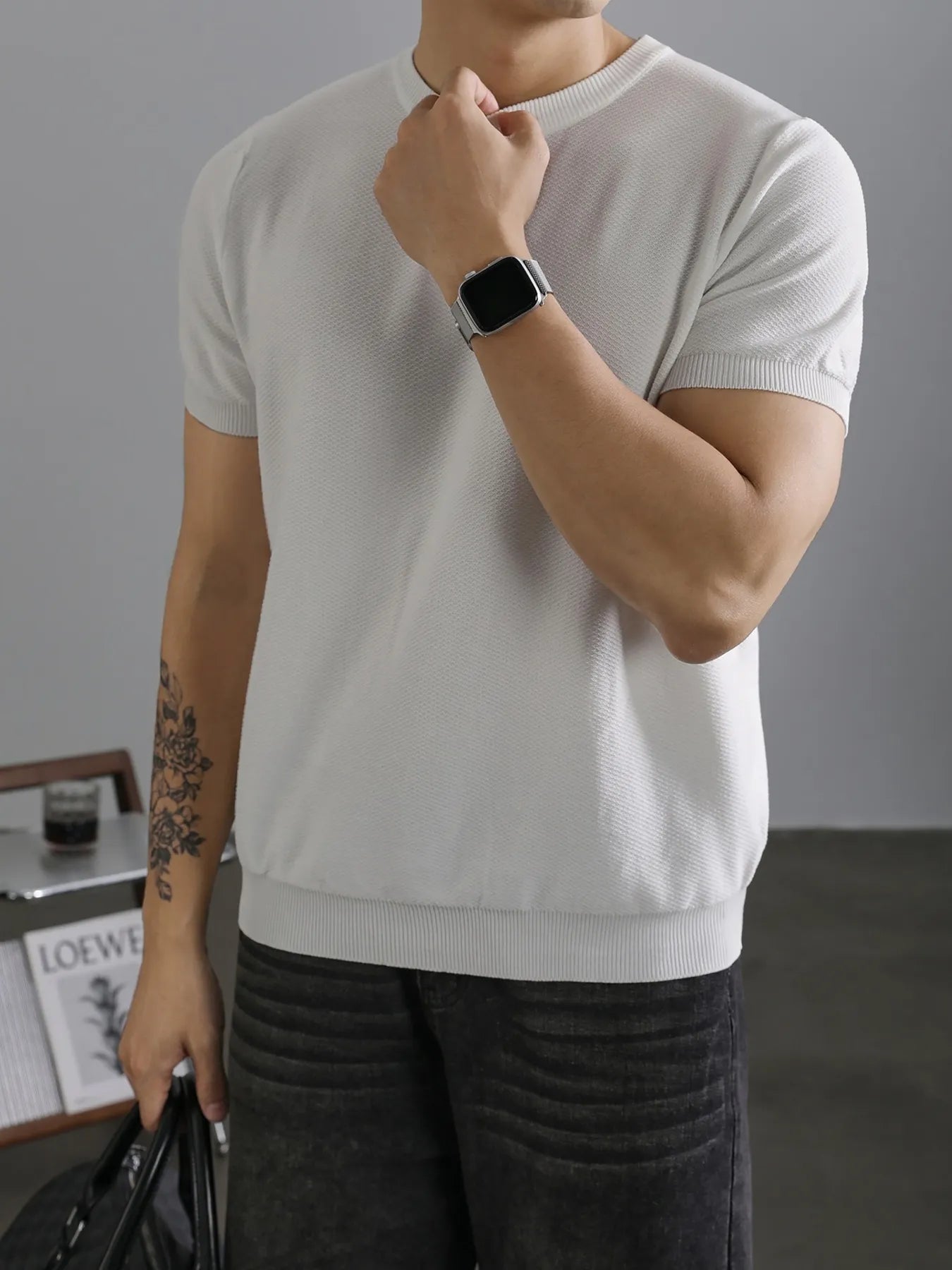 Men's Full Size Classic Crew Neck Basic T-Shirt Plus Size - Premium T-Shirt from Trendsi - Just $23.19! Shop now at Craftklart.store
