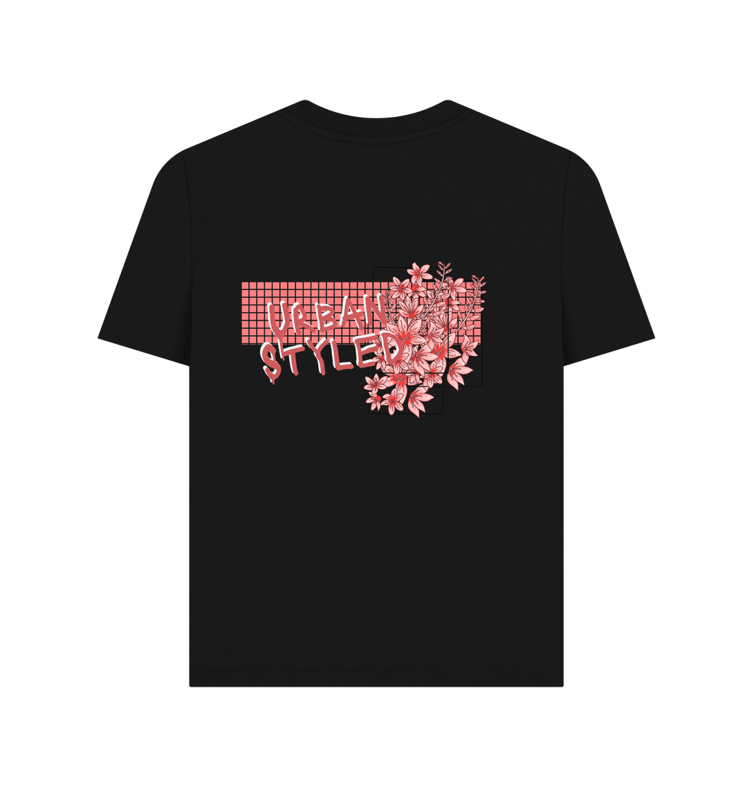 Black Printed T-shirt Back