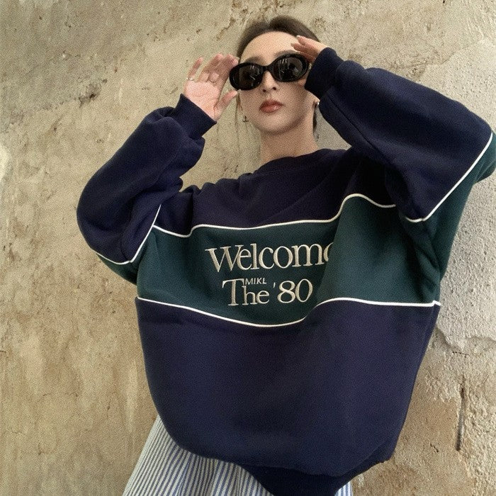 Round Neck Set Head Casual Padded Sweater Jacket Female - Craftklart.store