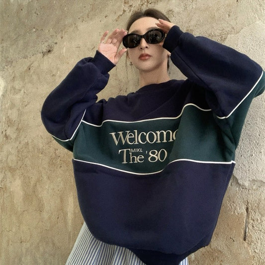 Round Neck Set Head Casual Padded Sweater Jacket Female - Craftklart.store