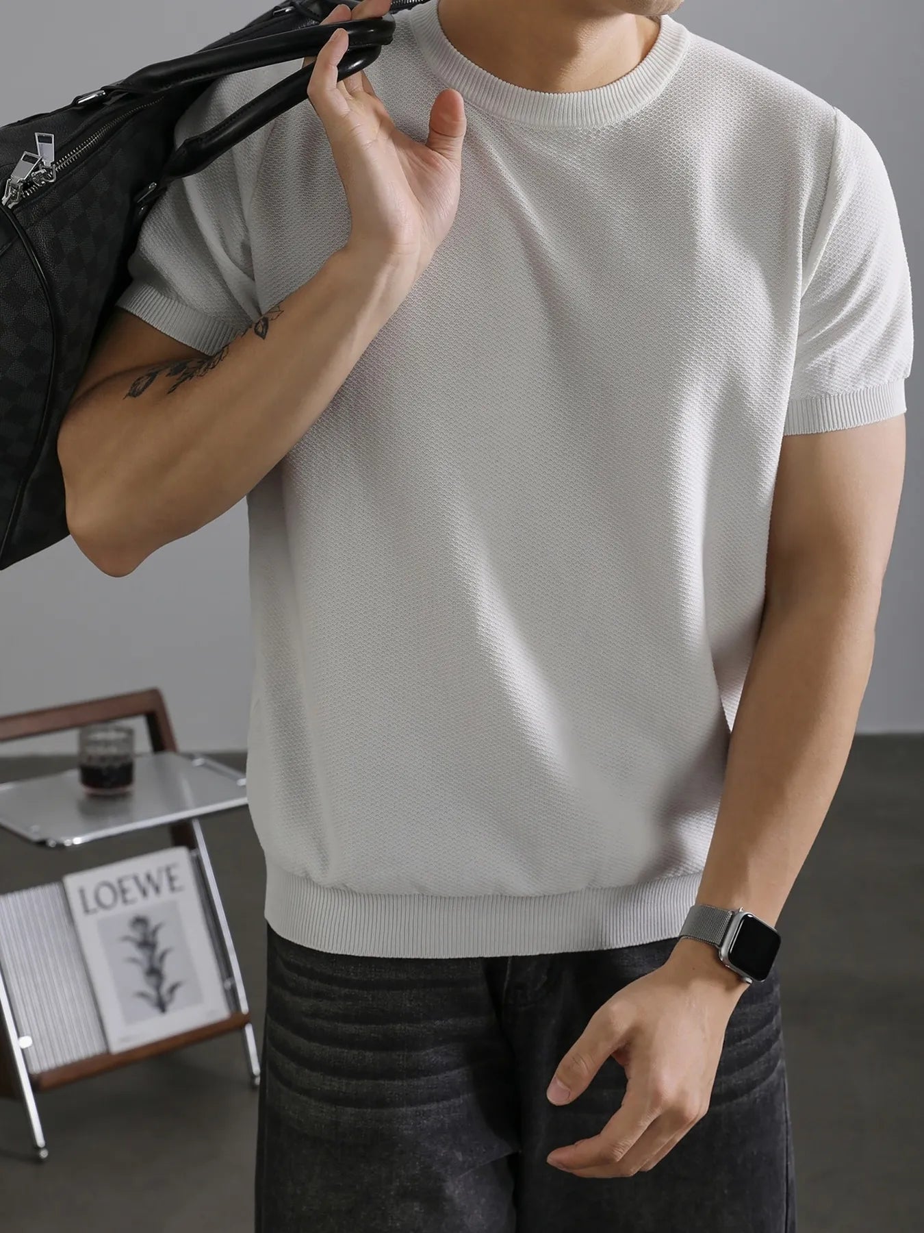 Men's Full Size Classic Crew Neck Basic T-Shirt Plus Size - Premium T-Shirt from Trendsi - Just $23.19! Shop now at Craftklart.store
