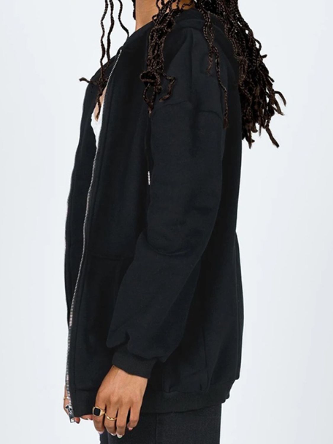 Women's Sumer Zip-Up Drawstring Hoodie - Premium Hoodie from Trendsi - Just $26.53! Shop now at Craftklart.store