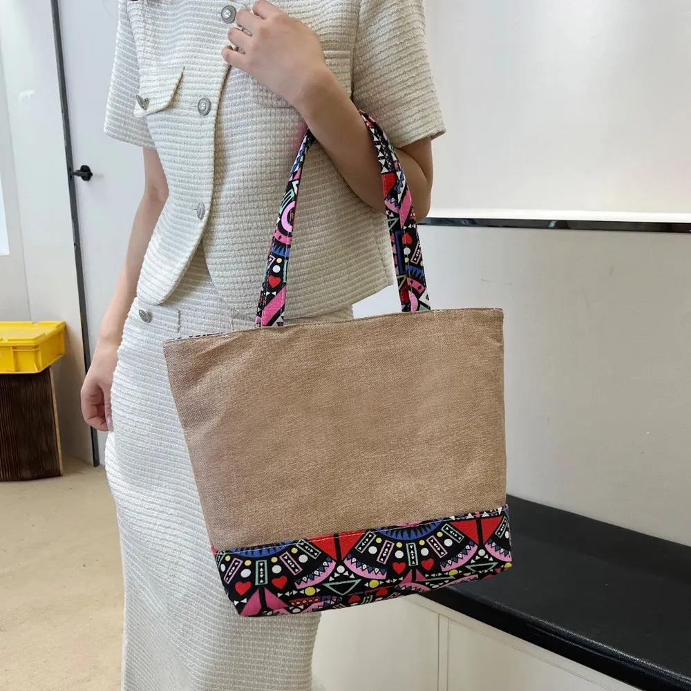 Geometric Medium Tote Bag - Premium from Trendsi - Just $9.18! Shop now at Craftklart.store