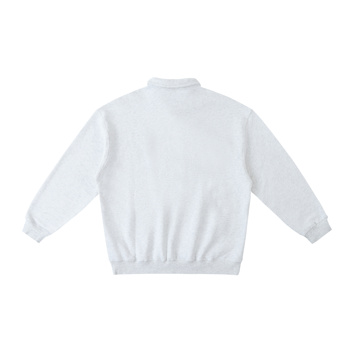 ODMPOD heavyweight polo collar sweatshirt for men, showcasing the classic fit and soft fabric in a casual shirt style.