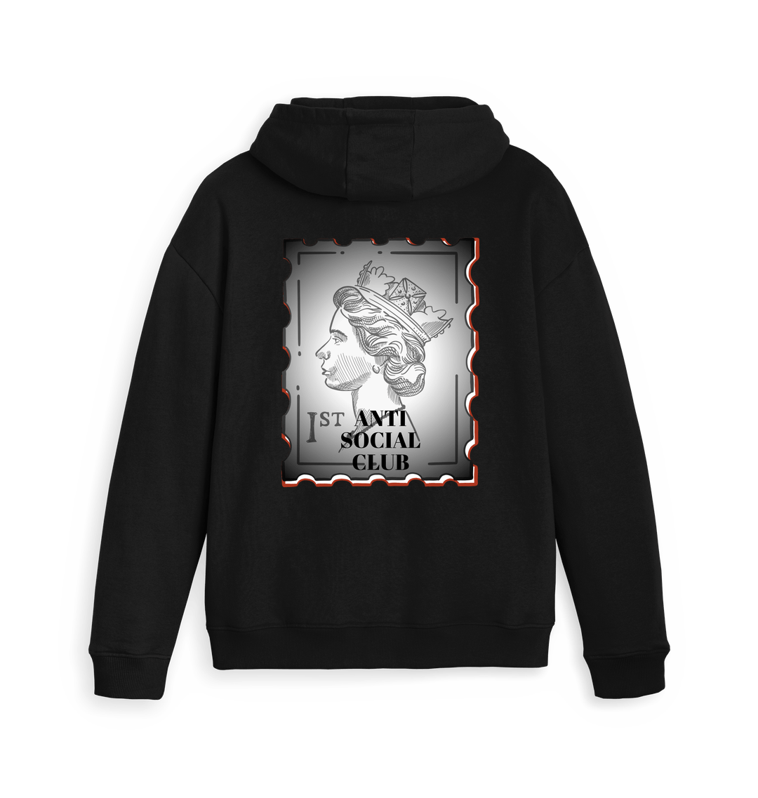Black Zip hoody Back