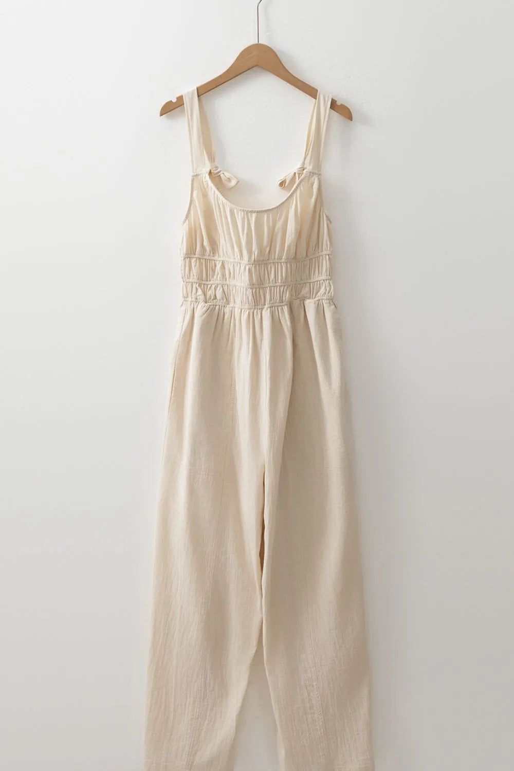 Ruched Sleeveless Wide Leg Jumpsuit - Premium Jumpsuit from Trendsi - Just $37.58! Shop now at Craftklart.store