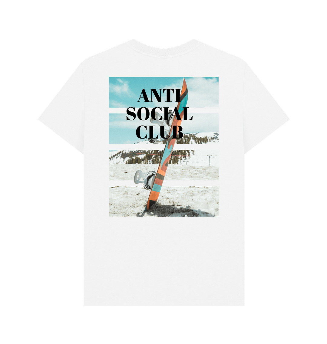 White Printed T-shirt Back