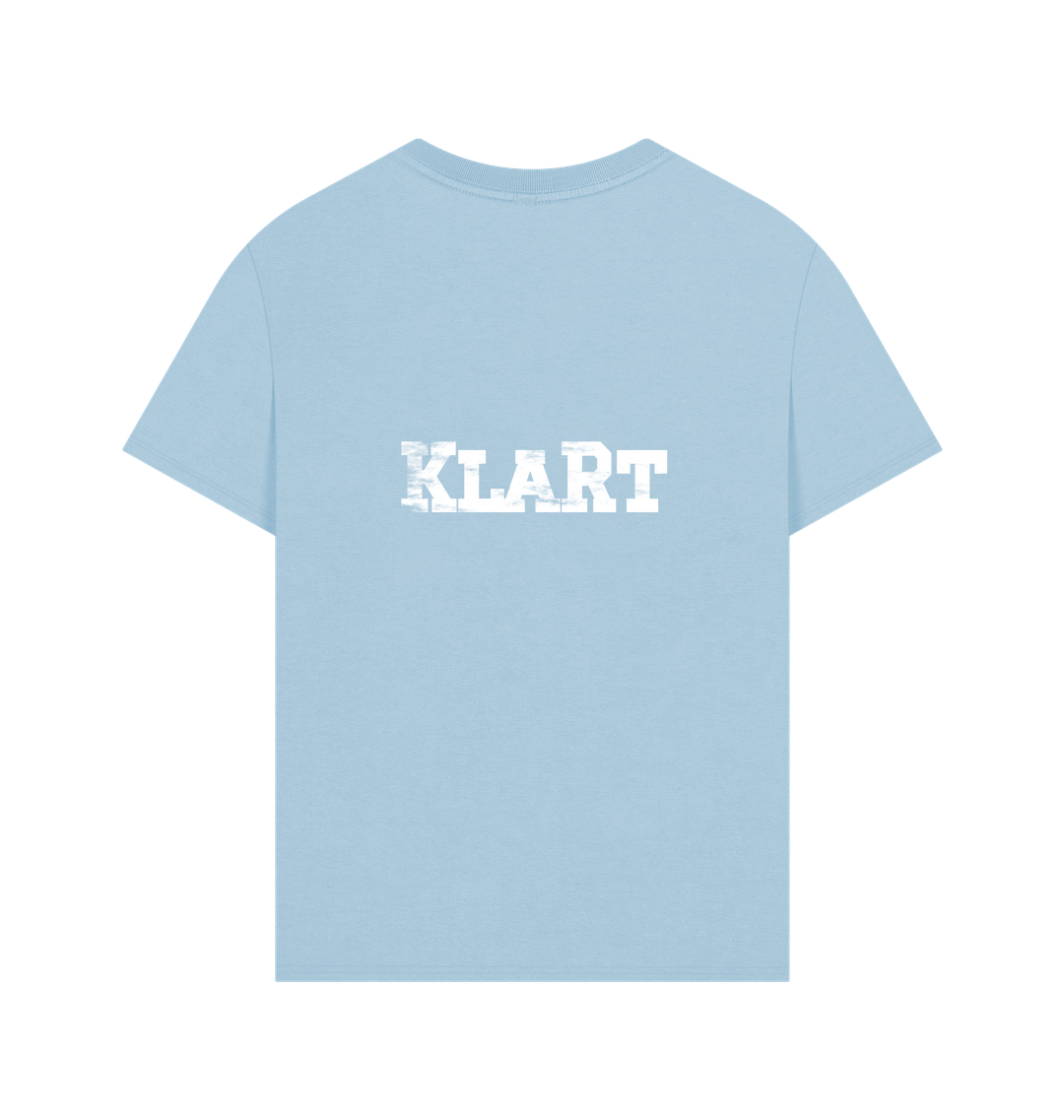Milky Blue Printed T-shirt Back