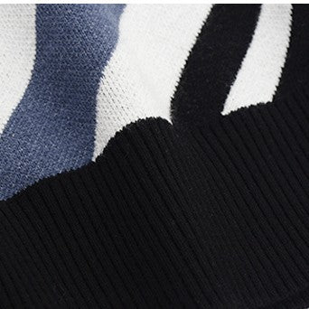Personalized Trend Loose Round Neck Knit Men's Tops - Craftklart.store