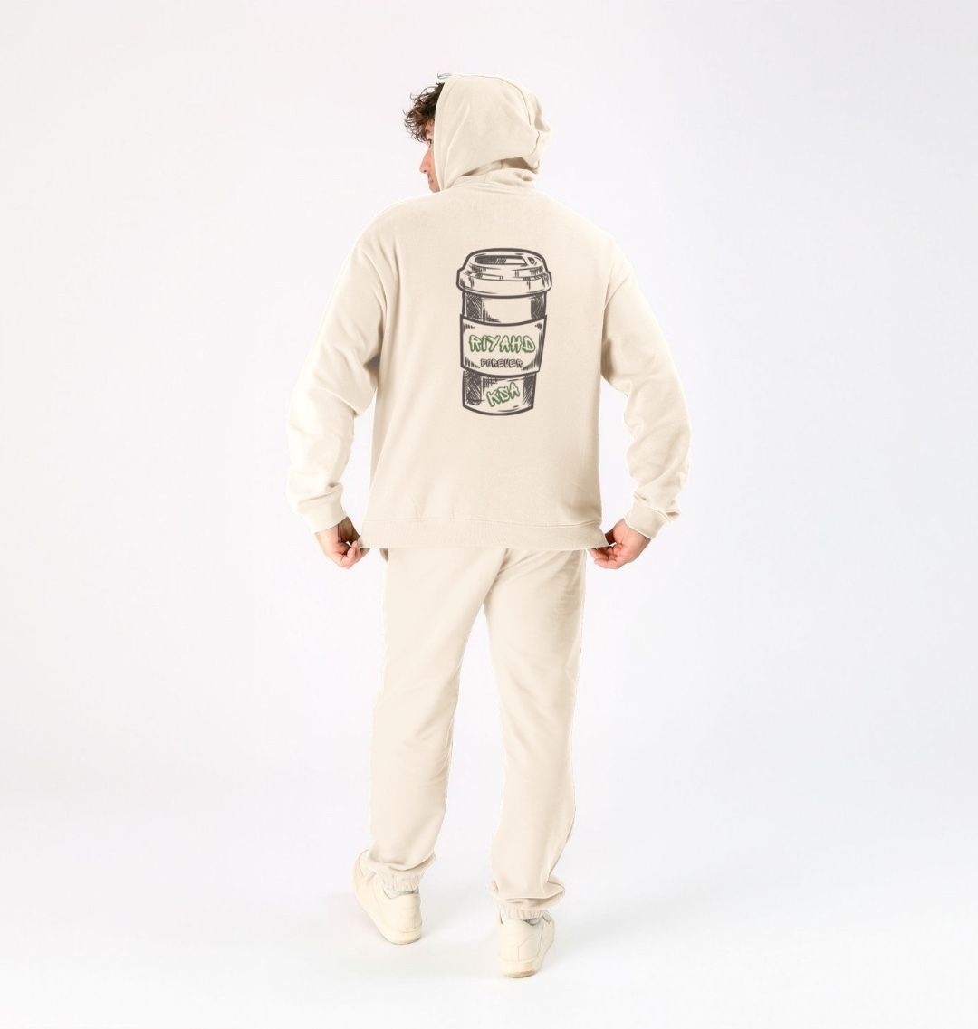 Hoodie Men - Coffee - Premium Hoodie from Craftklart.store - Just $45! Shop now at Craftklart.store