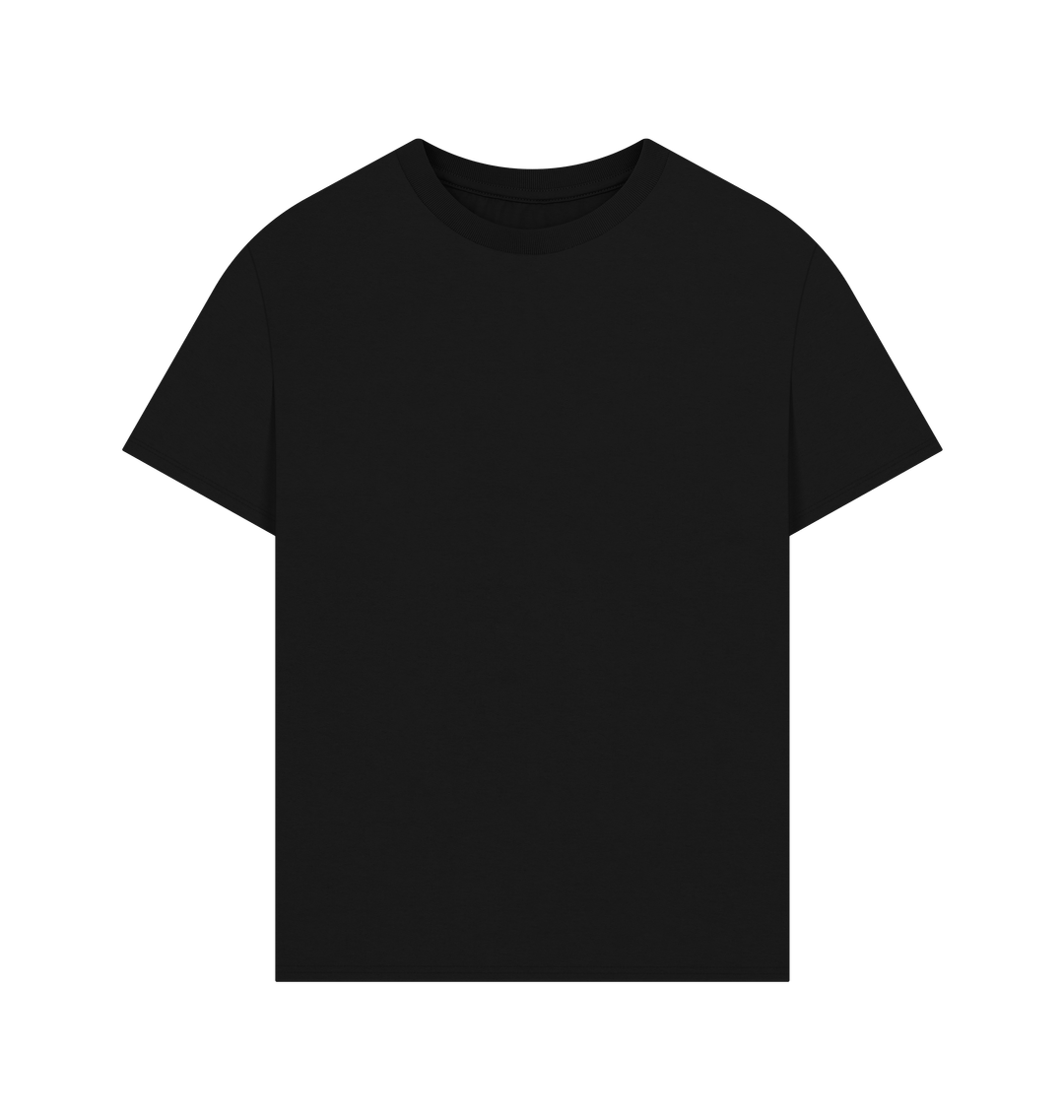 Black Printed T-shirt Front