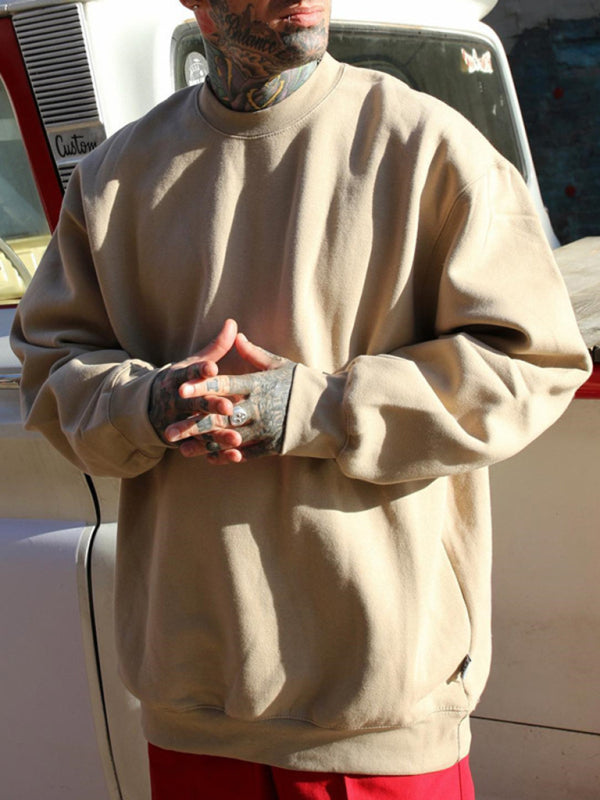 Men's Round Neck Long Sleeve Sweatshirt - Craftklart.store