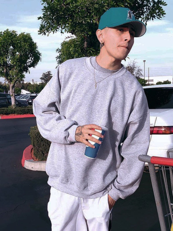 Men's Round Neck Long Sleeve Sweatshirt - Craftklart.store