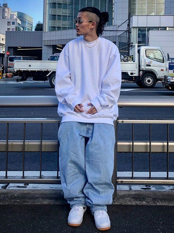 Men's Round Neck Long Sleeve Sweatshirt - Craftklart.store