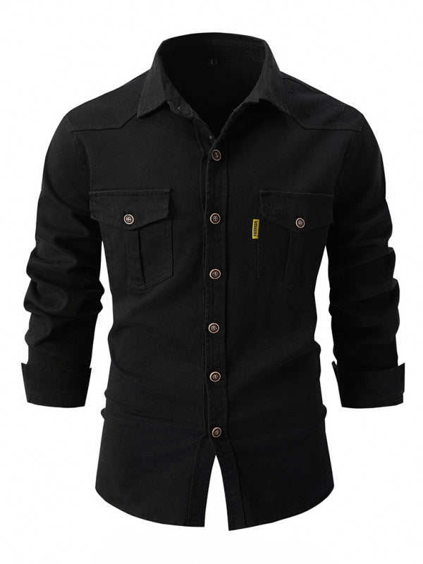 Men's Urban Heavy Cotton Long Sleeve Shirt
