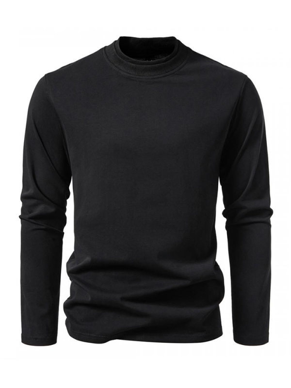Double-layer Half-collar Design Long-sleeved T-shirt - Premium Sweater from Craftklart Dropship - Just $14.98! Shop now at Craftklart.store