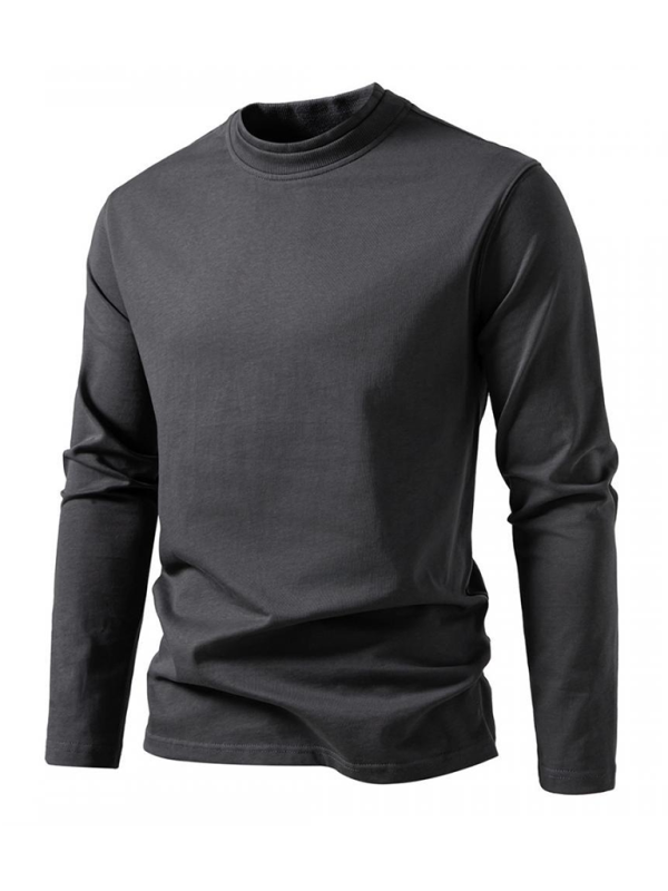 Double-layer Half-collar Design Long-sleeved T-shirt - Premium Sweater from Craftklart Dropship - Just $14.98! Shop now at Craftklart.store