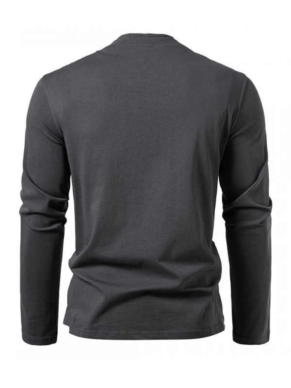 Double-layer Half-collar Design Long-sleeved T-shirt - Premium Sweater from Craftklart Dropship - Just $14.98! Shop now at Craftklart.store