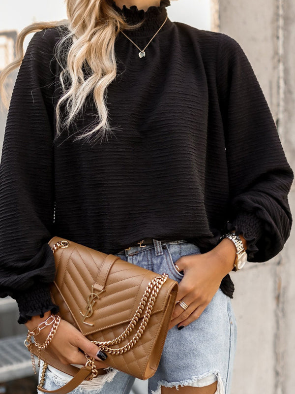 Women's All-match Loose Solid Color Top