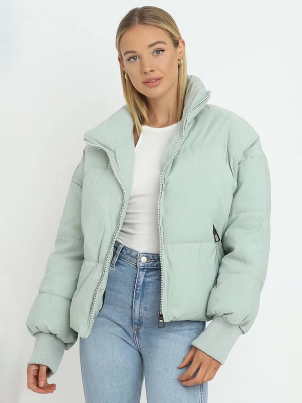 Casual All-match Stand Collar Bread Jacket Puffer Coat