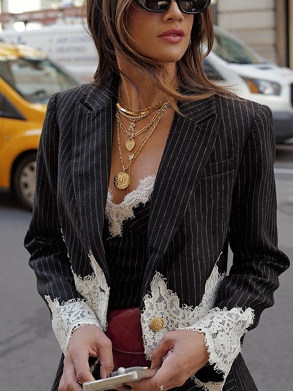 New Style Urban Fashion Patchwork Suit