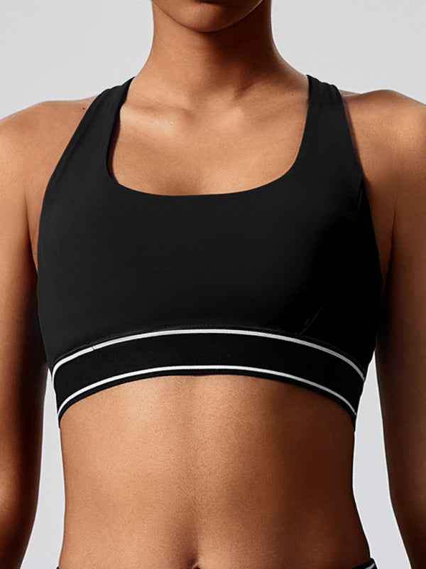 New Elastic Fitness Fashion Yoga Vest with Chest Pad - Premium Activewear from kakaclo - Just $19.13! Shop now at Craftklart.store