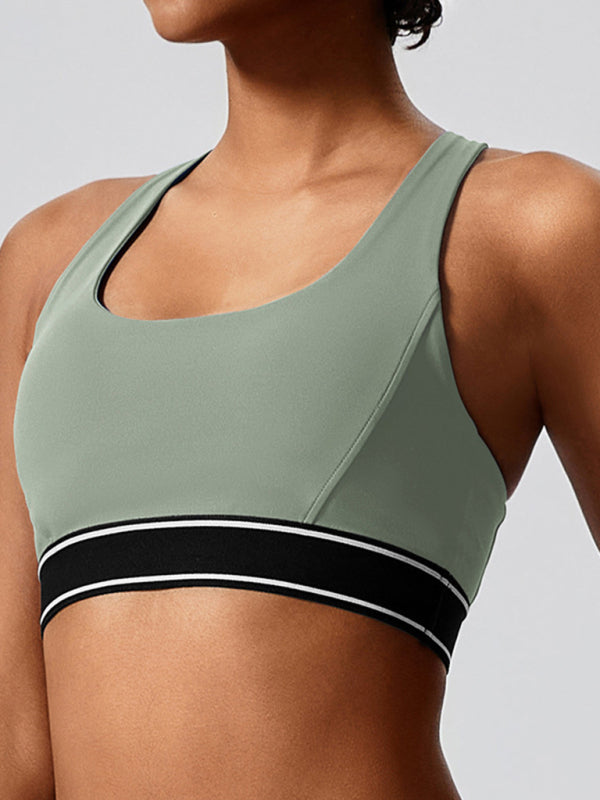 New Elastic Fitness Fashion Yoga Vest with Chest Pad - Premium Activewear from kakaclo - Just $19.13! Shop now at Craftklart.store