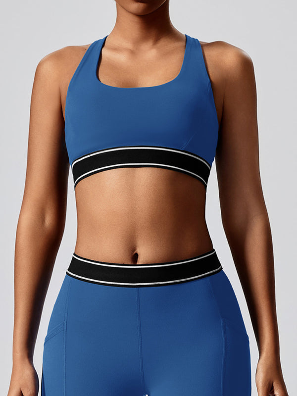 New Elastic Fitness Fashion Yoga Vest with Chest Pad - Premium Activewear from kakaclo - Just $19.13! Shop now at Craftklart.store
