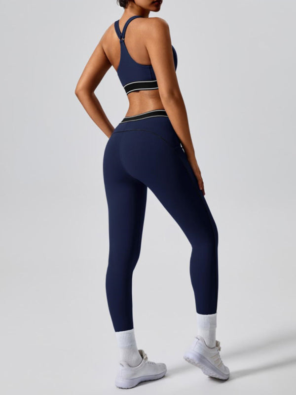 New Elastic Fitness Fashion Yoga Vest with Chest Pad - Premium Activewear from kakaclo - Just $19.13! Shop now at Craftklart.store