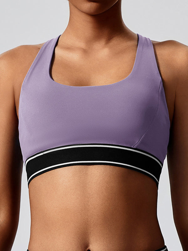 New Elastic Fitness Fashion Yoga Vest with Chest Pad - Premium Activewear from kakaclo - Just $19.13! Shop now at Craftklart.store