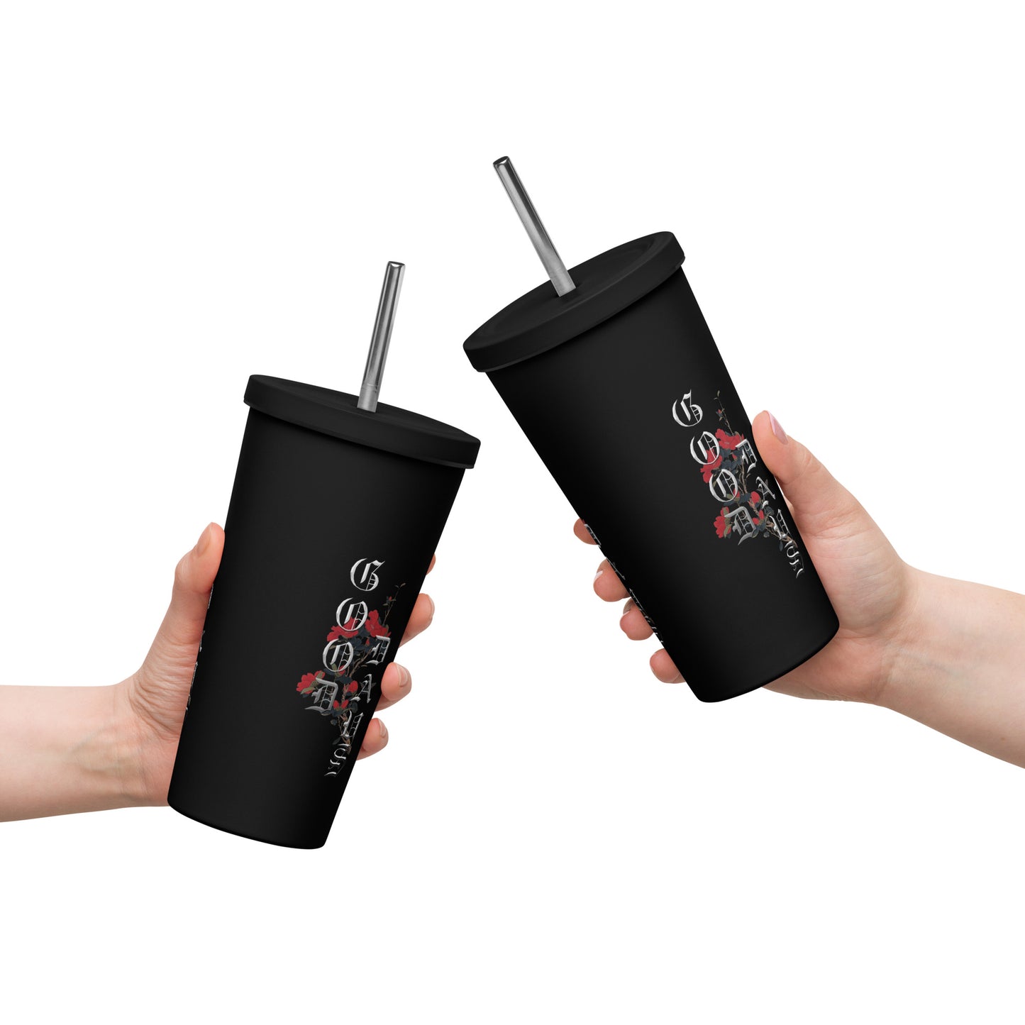 Good Days Insulated tumbler with a straw - Premium Tumblers from Craftklart.store - Just $21.95! Shop now at Craftklart.store