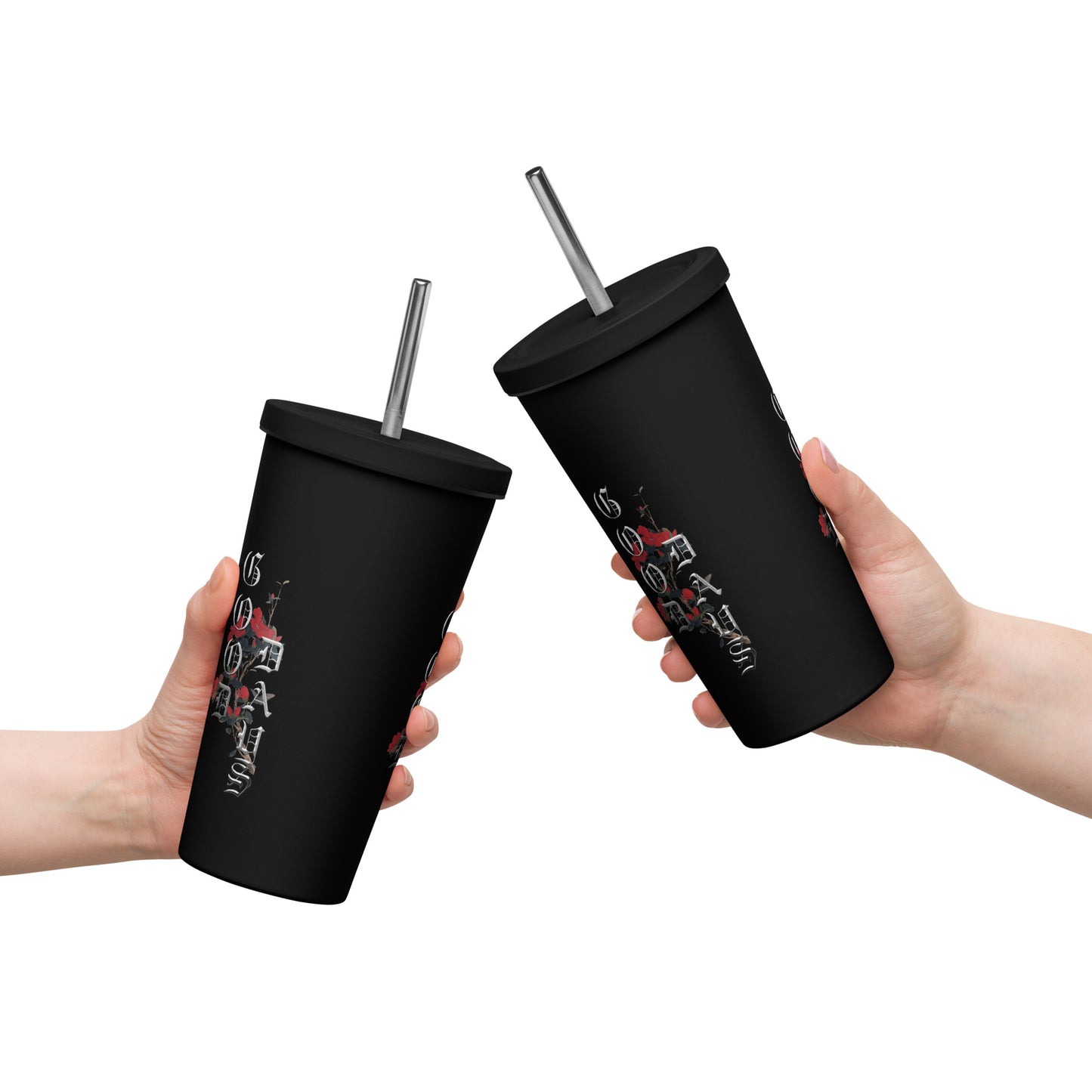 Good Days Insulated tumbler with a straw - Premium Tumblers from Craftklart.store - Just $21.95! Shop now at Craftklart.store