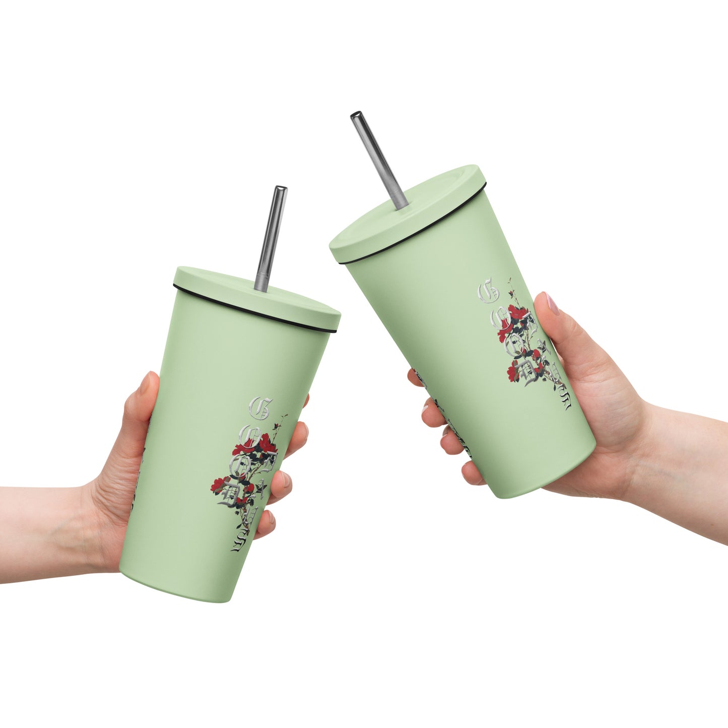 Good Days Insulated tumbler with a straw - Premium Tumblers from Craftklart.store - Just $21.95! Shop now at Craftklart.store