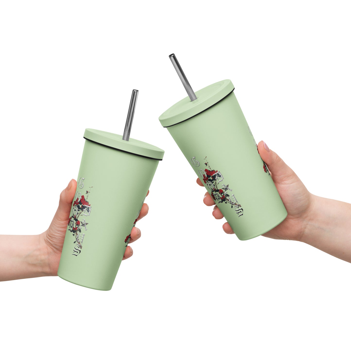 Good Days Insulated tumbler with a straw - Premium Tumblers from Craftklart.store - Just $21.95! Shop now at Craftklart.store