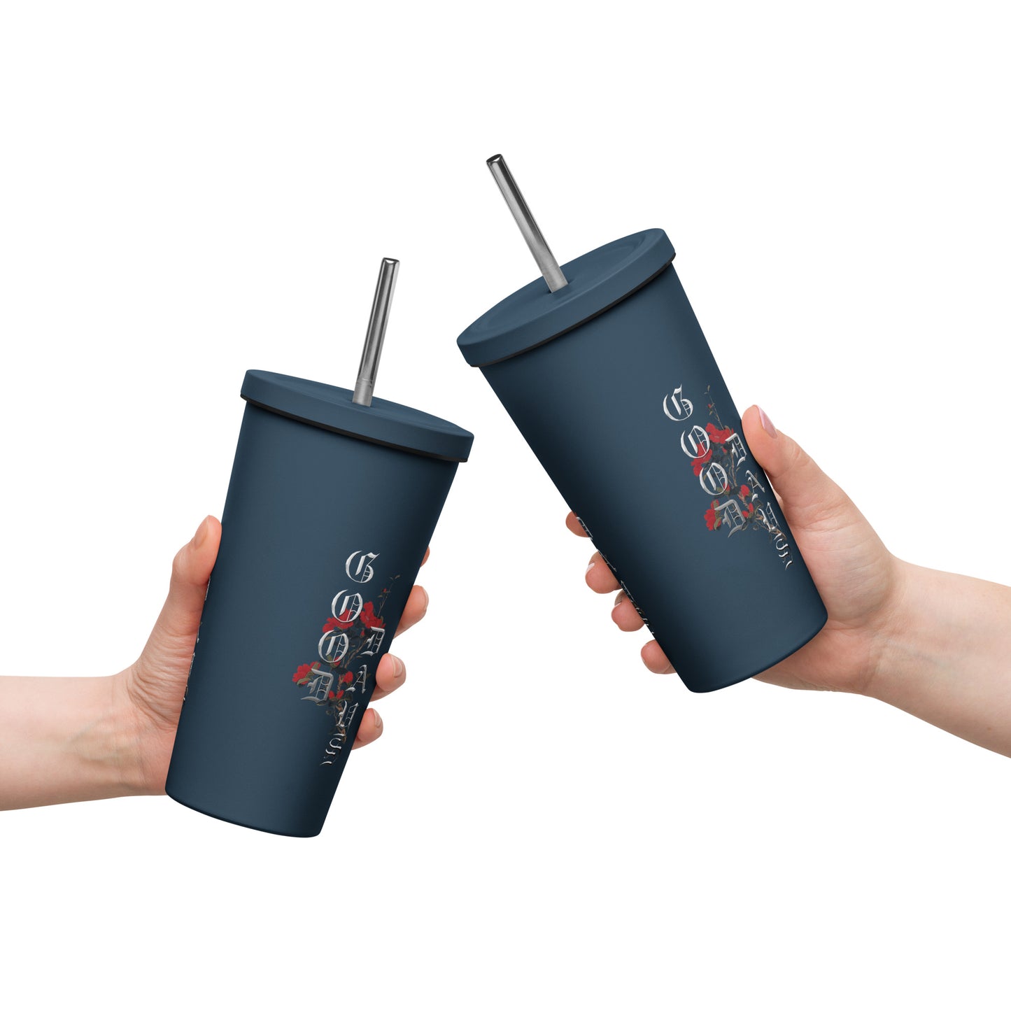 Good Days Insulated tumbler with a straw - Premium Tumblers from Craftklart.store - Just $21.95! Shop now at Craftklart.store