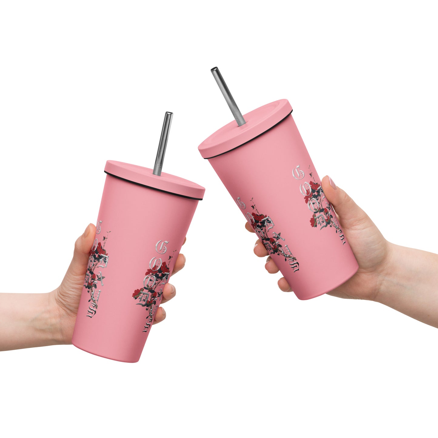 Good Days Insulated tumbler with a straw - Premium Tumblers from Craftklart.store - Just $21.95! Shop now at Craftklart.store