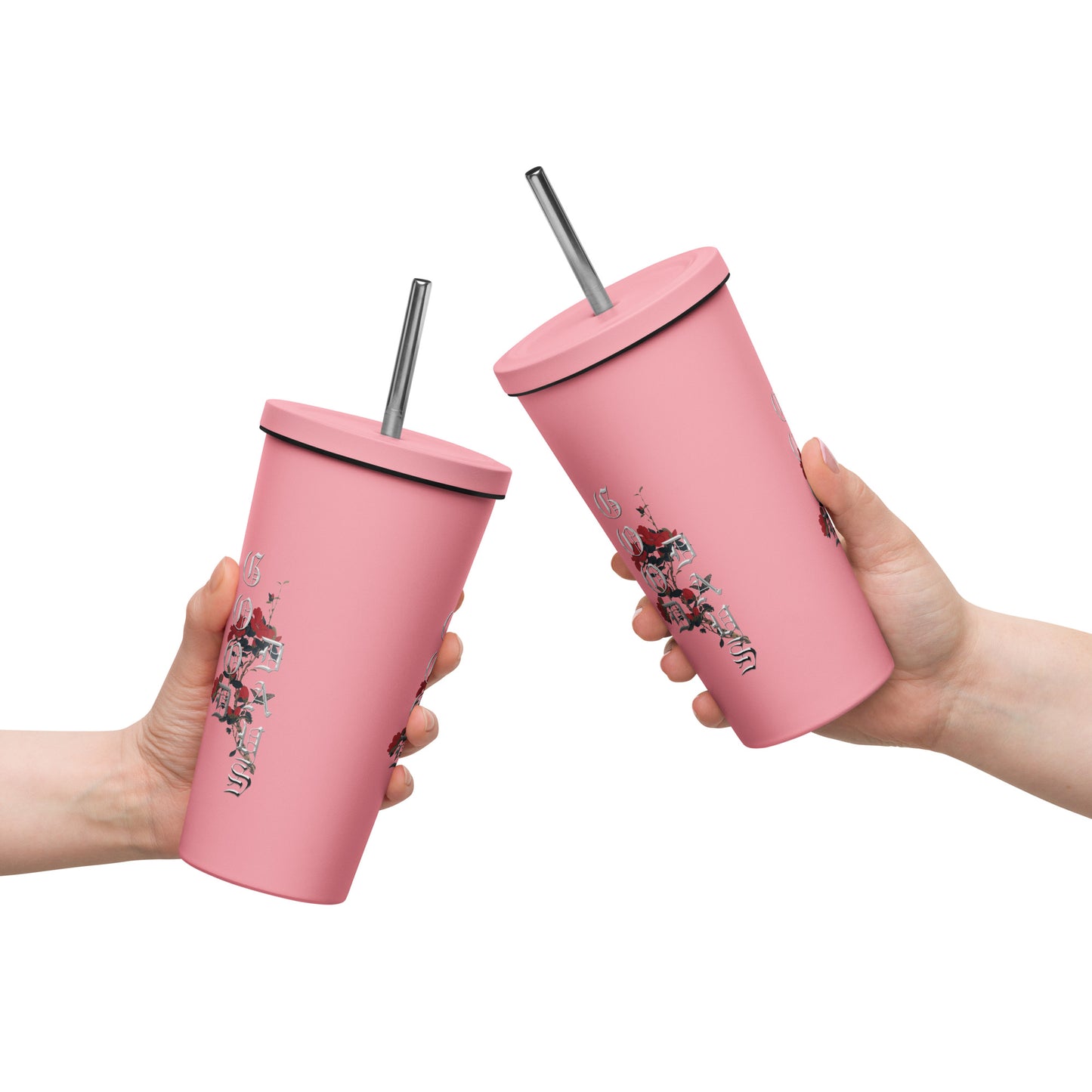 Good Days Insulated tumbler with a straw - Premium Tumblers from Craftklart.store - Just $21.95! Shop now at Craftklart.store