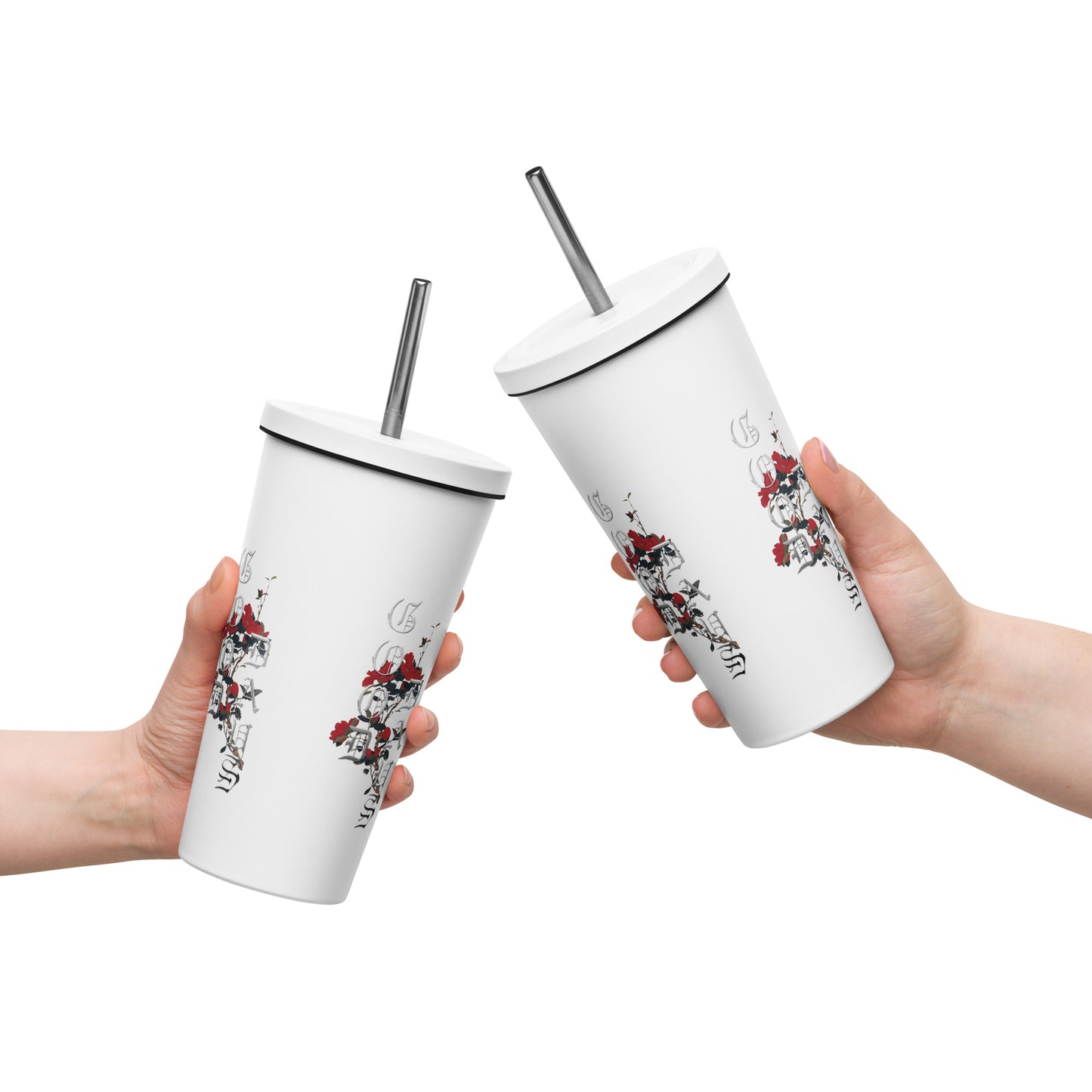 Good Days Insulated tumbler with a straw - Premium Tumblers from Craftklart.store - Just $21.95! Shop now at Craftklart.store