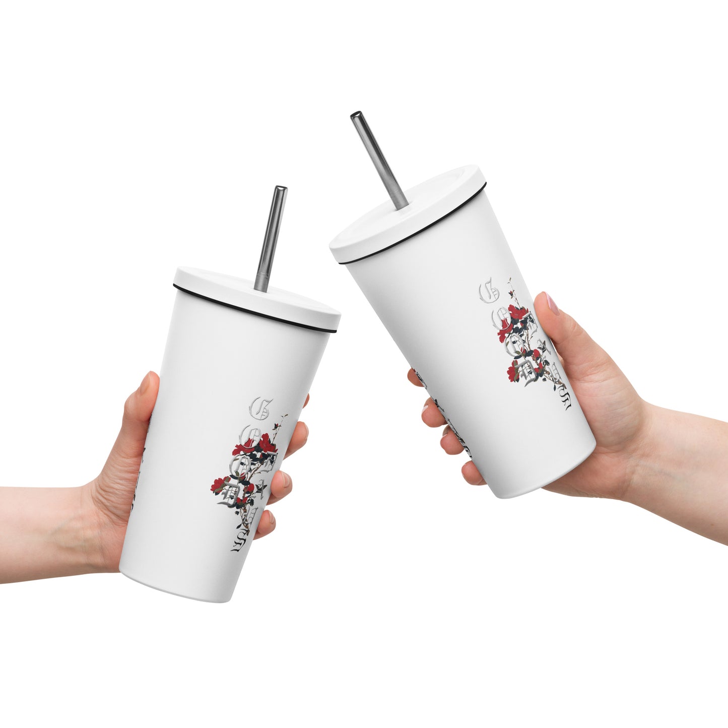 Good Days Insulated tumbler with a straw - Premium Tumblers from Craftklart.store - Just $21.95! Shop now at Craftklart.store