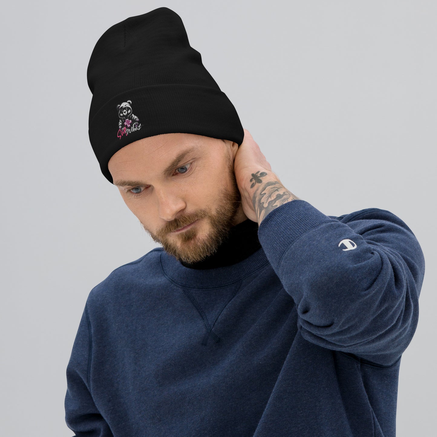 Embroidered Beanie - Premium Beanie from Craftklart.store - Just $17.50! Shop now at Craftklart.store