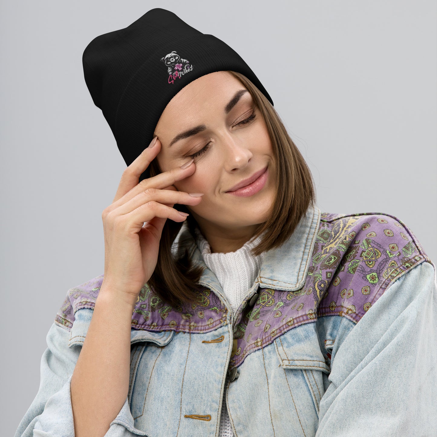 Embroidered Beanie - Premium Beanie from Craftklart.store - Just $17.50! Shop now at Craftklart.store