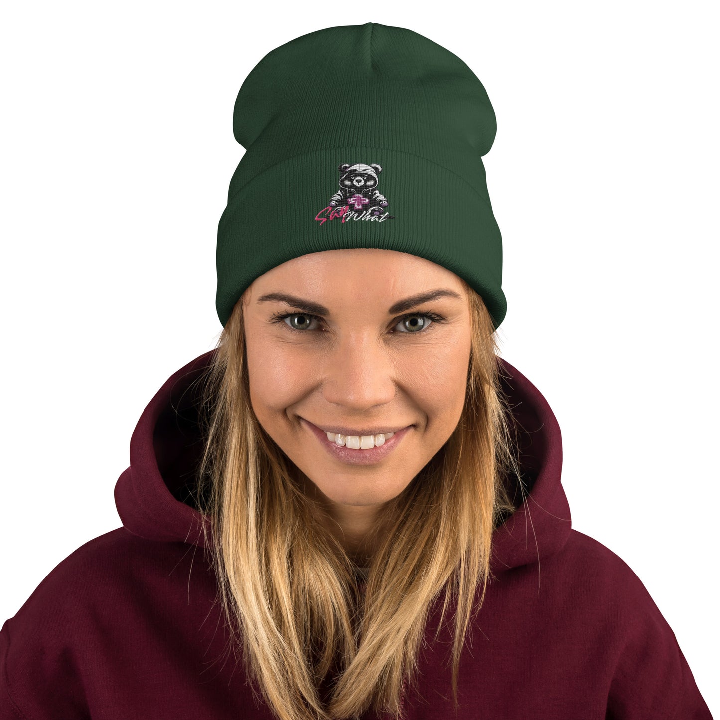 Embroidered Beanie - Premium Beanie from Craftklart.store - Just $17.50! Shop now at Craftklart.store