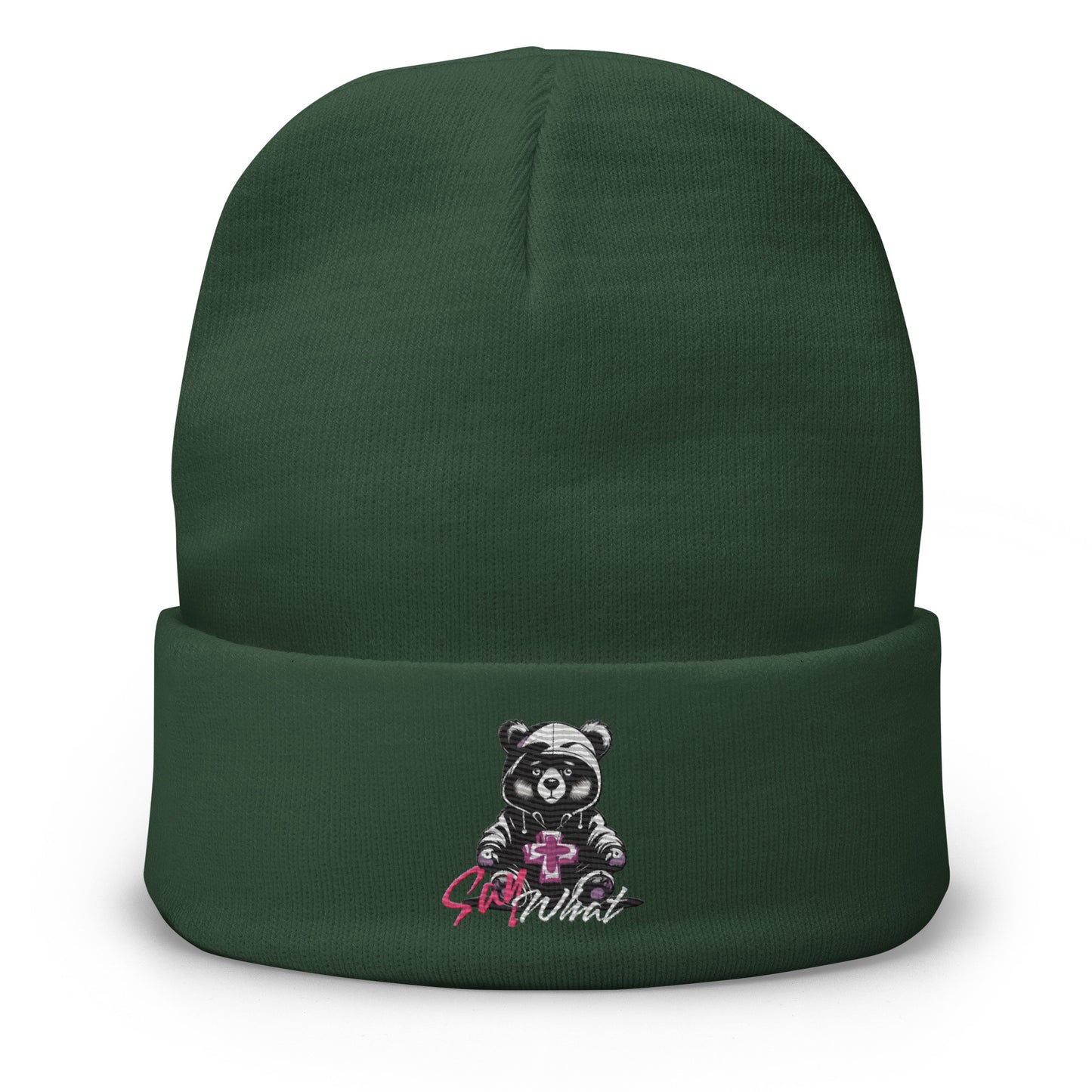 Embroidered Beanie - Premium Beanie from Craftklart.store - Just $17.50! Shop now at Craftklart.store