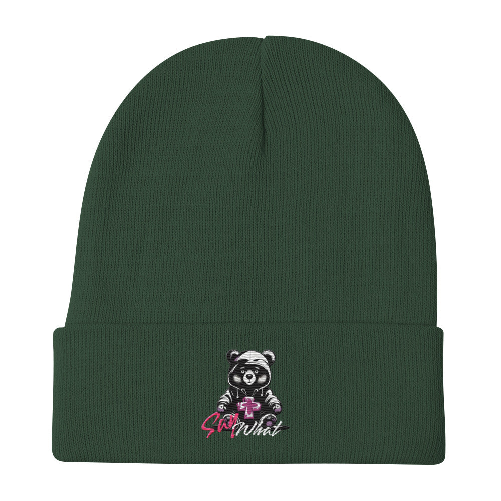 Embroidered Beanie - Premium Beanie from Craftklart.store - Just $17.50! Shop now at Craftklart.store