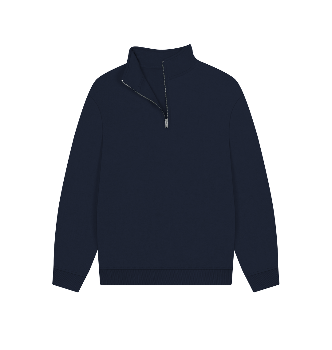 Navy Printed Sweater Front
