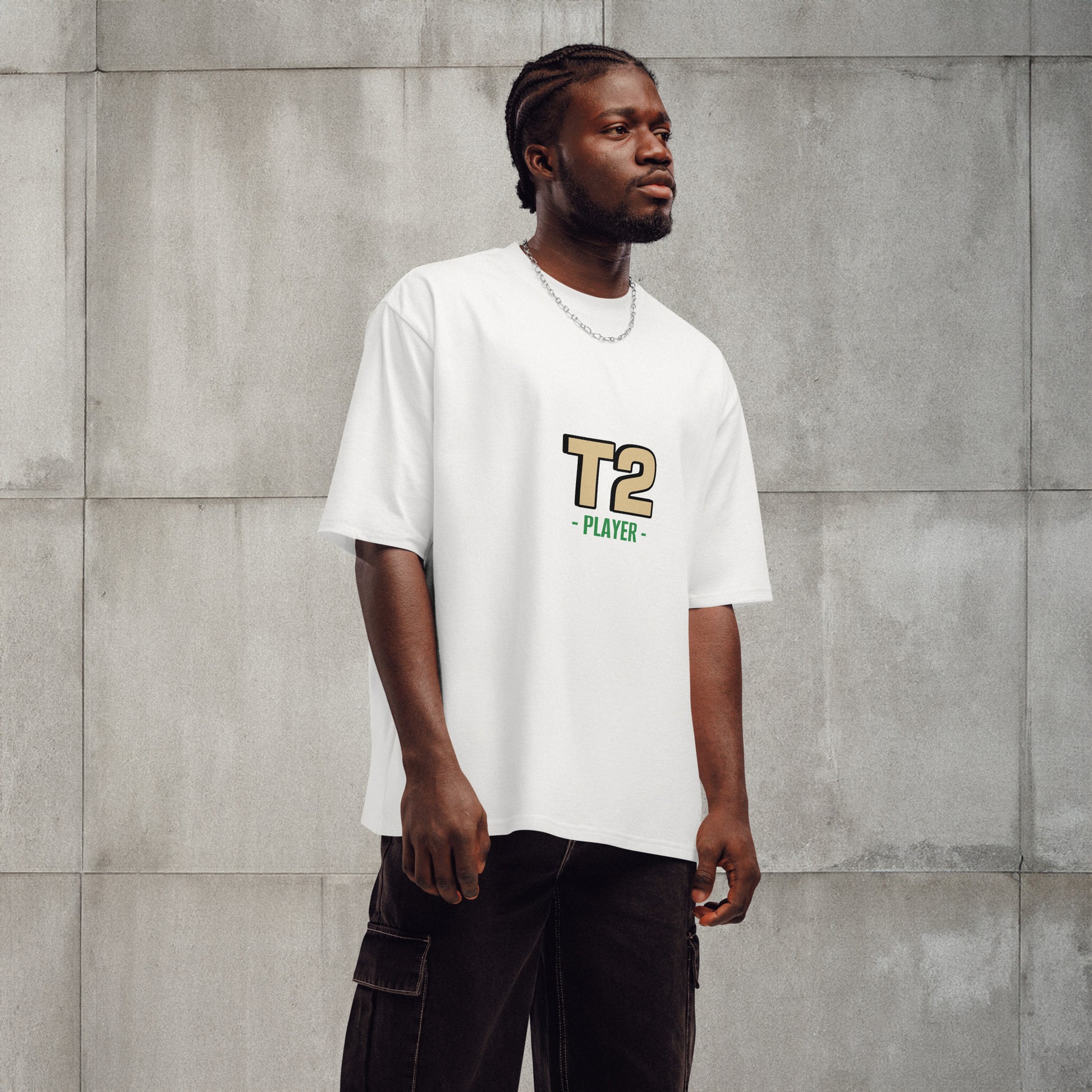 Oversized Heavyweight T-shirt T2 influenced - Premium T-Shirt from Craftklart.store - Just $27.50! Shop now at Craftklart.store