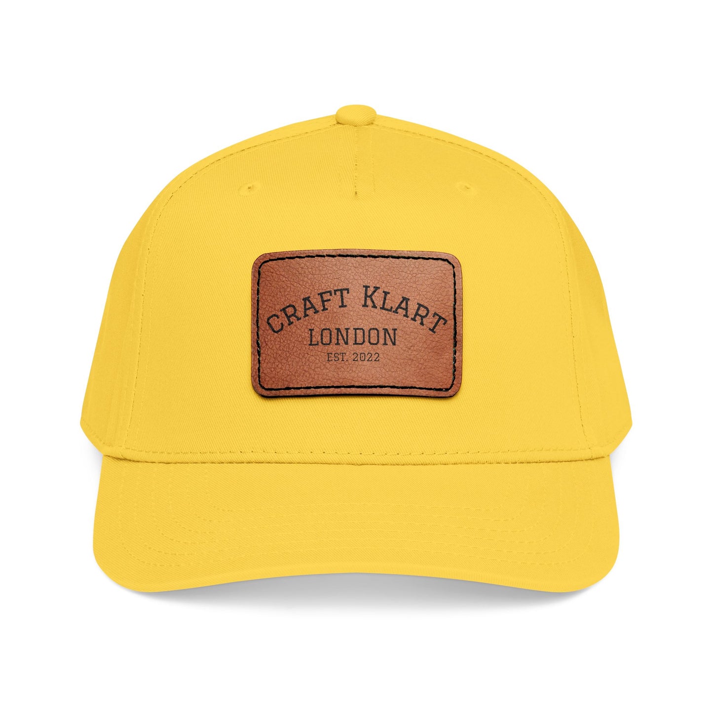 Leather Patch Baseball Cap – Adjustable Mid-Profile Urban Cap | 5 Colours | Minimalist Streetwear | Craftklart