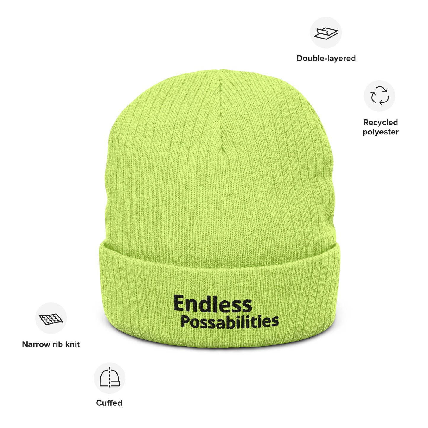 Ribbed Knit Beanie - Premium Beanie from Craftklart.store - Just $16! Shop now at Craftklart.store