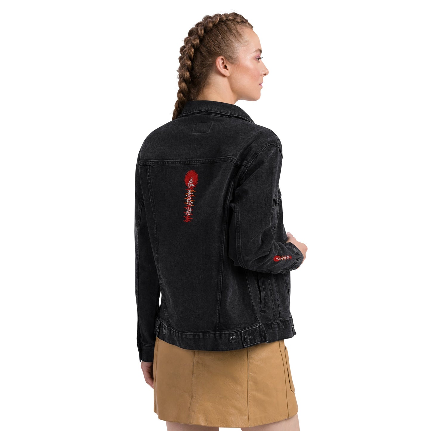 CKL Eastern Embroidery Denim Jacket - Premium Denim Jacket from Craftklart.store - Just $78! Shop now at Craftklart.store